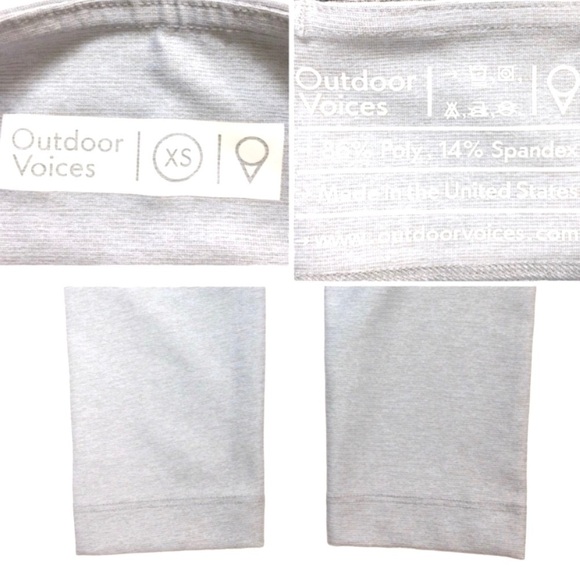 OUTDOOR Voices Two-Tone 3/4 Leggings Blue & Gray Size XS - Picture 7 of 8